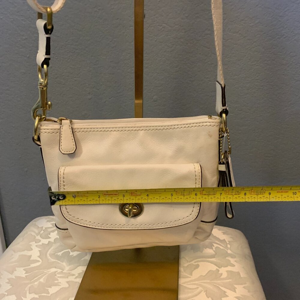 Coach Leather Crossbody - Off White